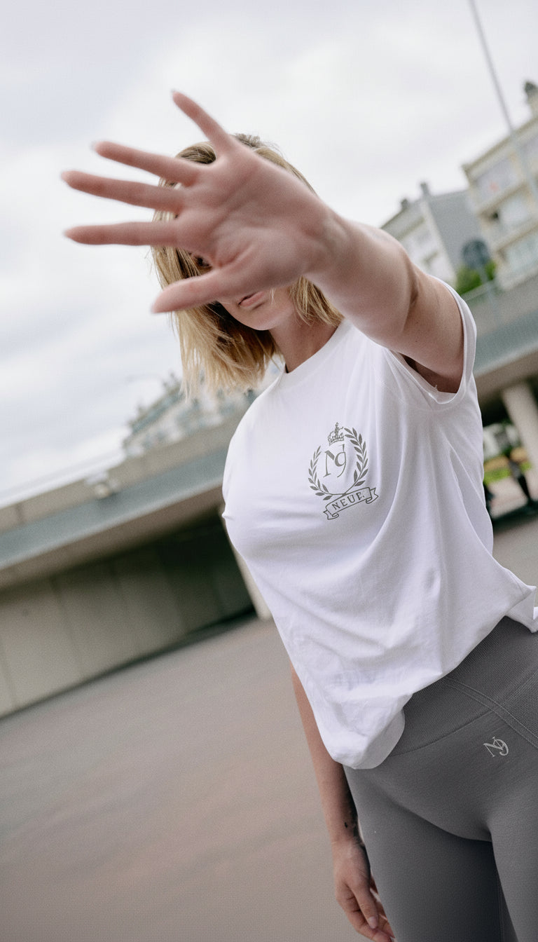 Eiffel in Paris – T-shirt Blanc/Gris