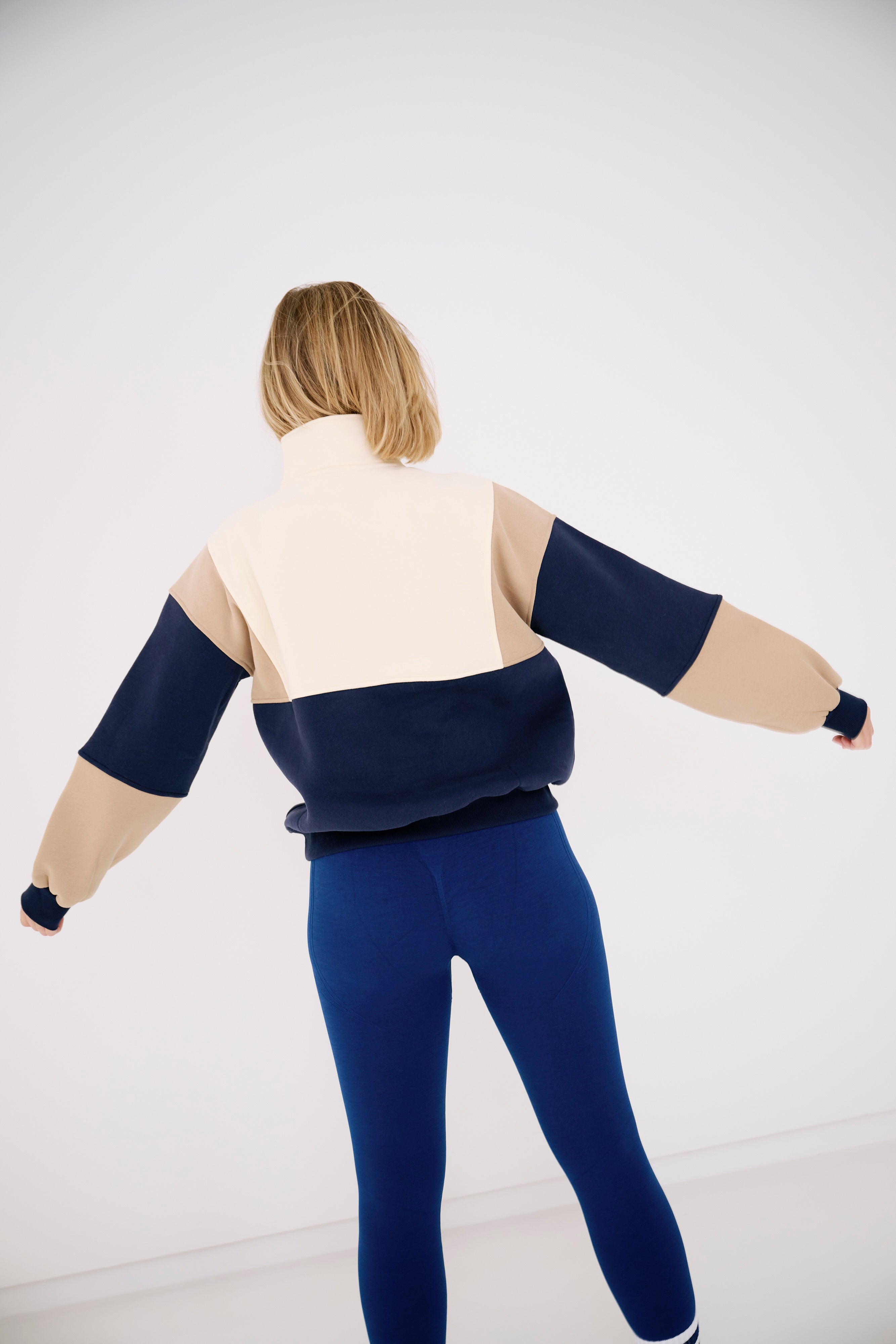 Royal – Sweat Bleu/Beige/Crème