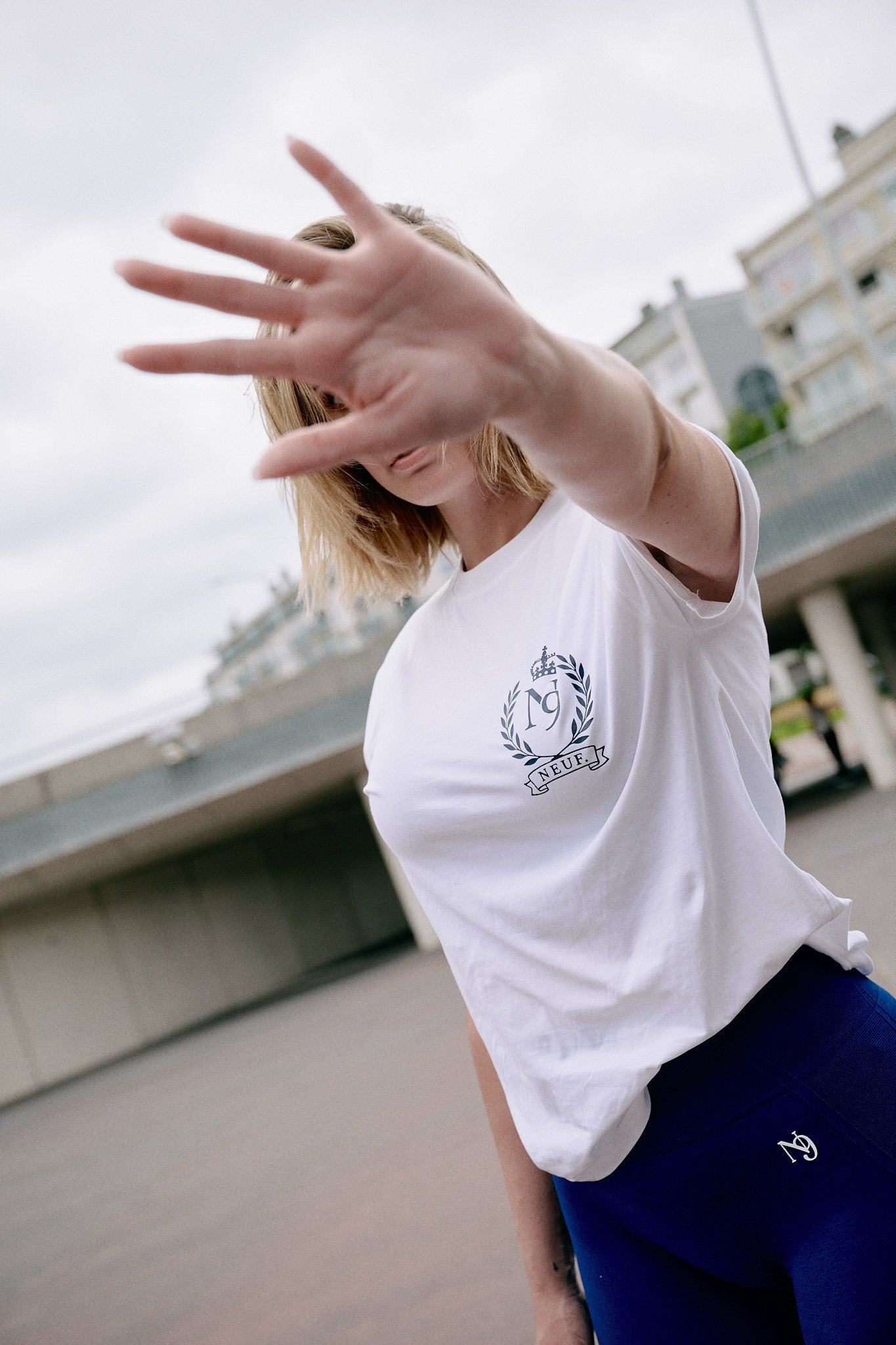 Eiffel in Paris – T-shirt Blanc/Bleu