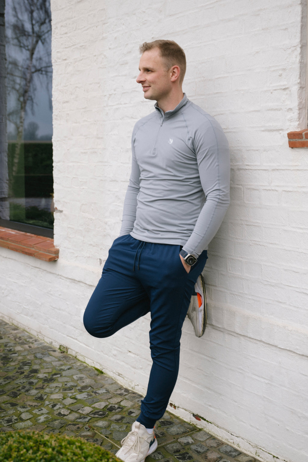 Mr. Rafal – Sweat 1/4 Zip Gris