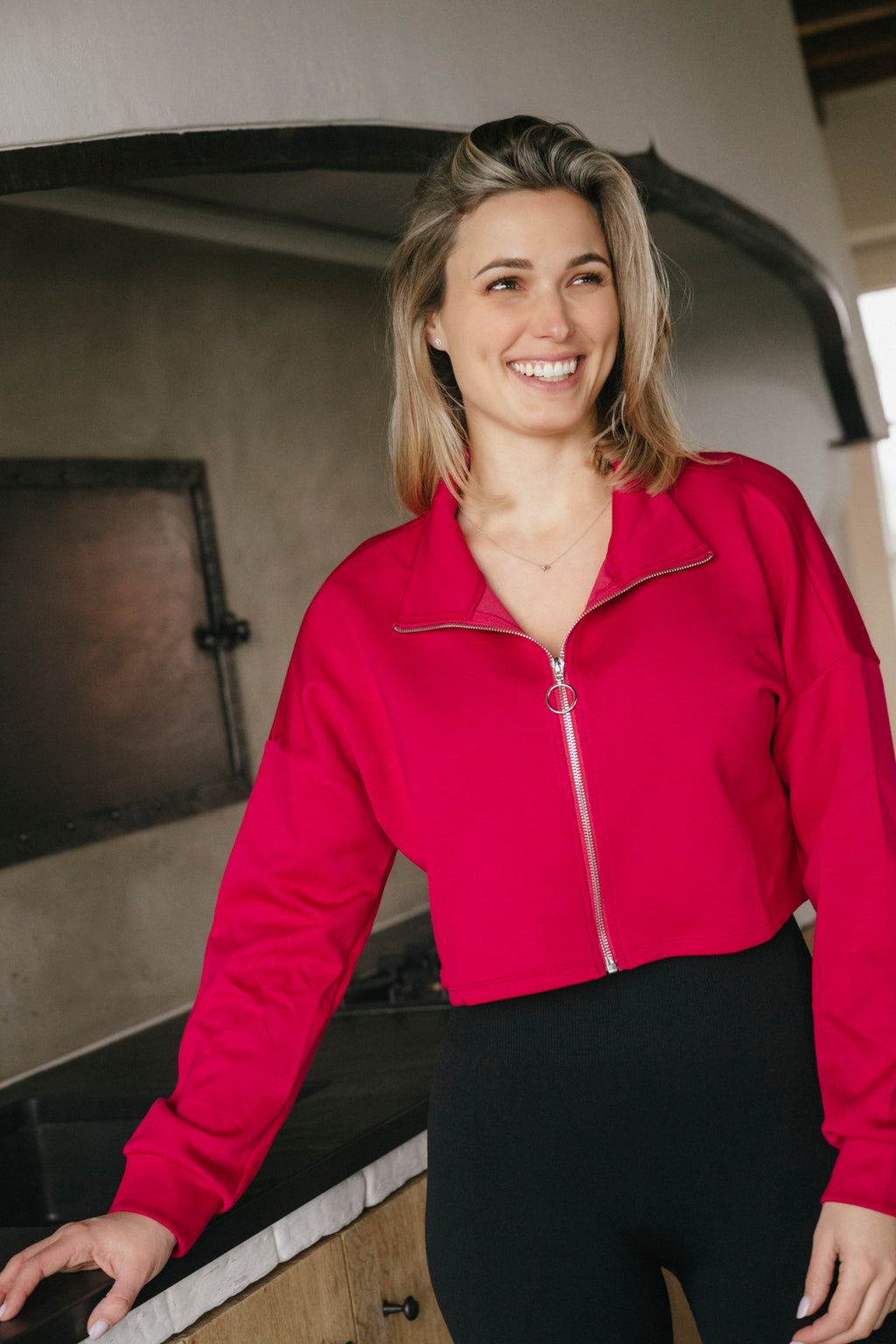 Milky – Hoodie Cerise