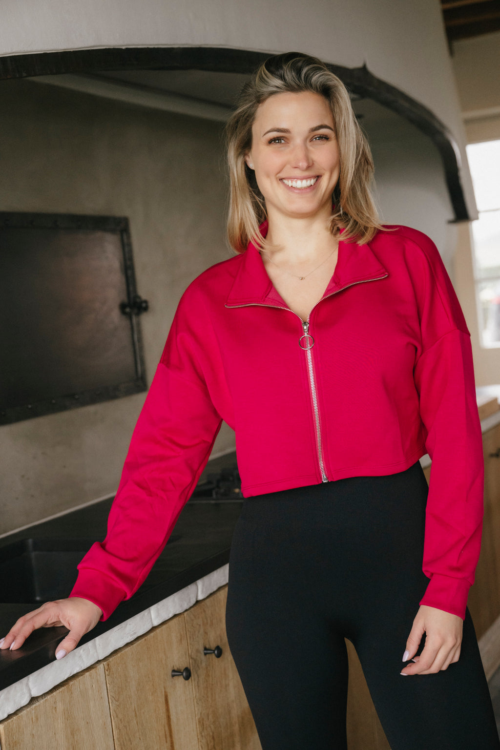 Milky – Hoodie Cerise